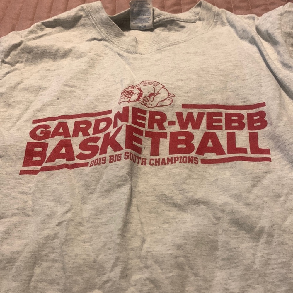 Grey Gardner-Webb basketball shirt